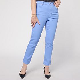 Diane Gilman Virtual Stretch Straight Crop Jean - Fashion Color