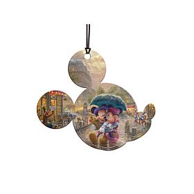 Disney (Mickey and Minnie in Paris) Shaped Acrylic Print