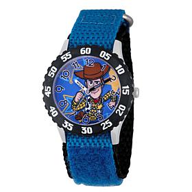 Disney Toy Story 4 Kids' Woody Black Bezel Time Teacher Watch