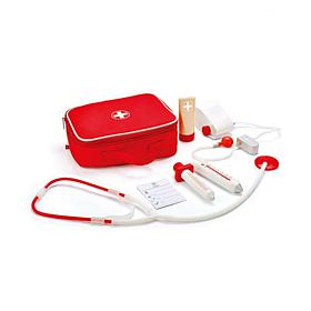 Doctor on Call Wooden Playset with Accessories in Red