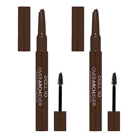 Doll 10 Overarchiever Precision Brow Pencil & Filling Gel 2-Pack