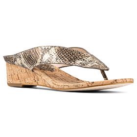 Donald Pliner Vylette Hooded Thong Mini Wedge Sandal