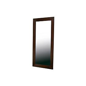 Doniea Dark Brown Wood Frame Modern Mirror - Rectangle