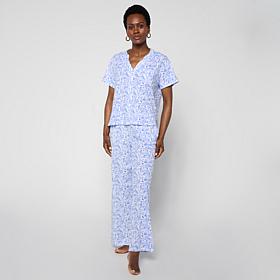 Dreamlounge Opal Nights Button-Down 2-piece Pajama Set