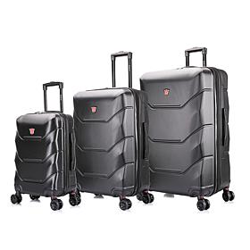 DUKAP Zonix 3-Piece Hardside Expandable Spinner Luggage Set