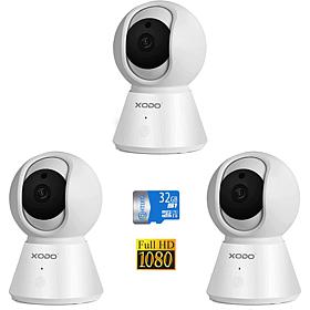 E6 3-Pack Wireless Wi-Fi Security Camera 1080P HD