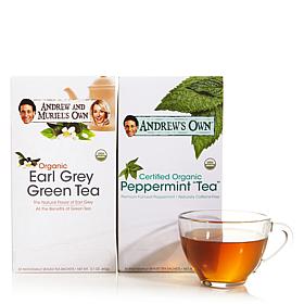 Earl Grey Green Tea AND Peppermint Tea - 30 + 30