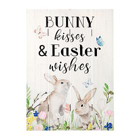 Easter Wooden Bunny Door Hanger