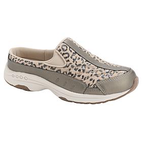 easy spirit Traveltime Leopard-Print Slip-On Clog