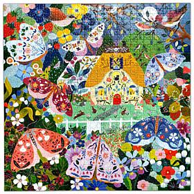 eeBoo Piece & Love Cottage at Dusk 1000 Piece Puzzle