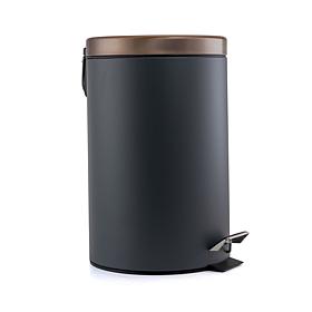 Elama 12 Liter Stylish Grey and Copper Soft Pedal Office, Kitchen a...
