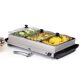 Elite Gourmet 3 x 2.5qt. Buffet Server