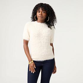 Elle Get the Look Fuzzy Shell Sweater