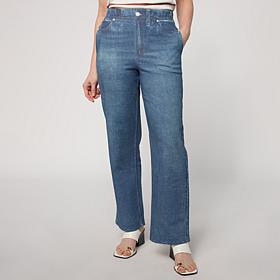 ELLE Get the Look Of Denim French Terry Pants