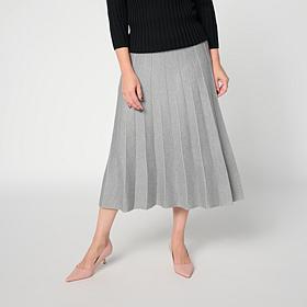 Elle Get the Look Pleated Sweater Skirt