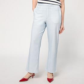 ELLE Get the Look Printed Denim Sweat Pants