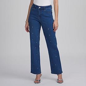 Elle Live Get the Look Grommet Detail Jean