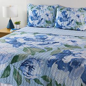 Emryn House 100% Cotton Scalloped Edge Quilt Set