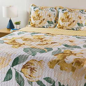 Emryn House 100% Cotton Scalloped Edge Quilt Set