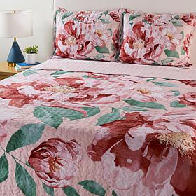 Emryn House 100% Cotton Scalloped Edge Quilt Set