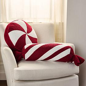 Emryn House 2-piece Peppermint Candy Decorative Pillow Set