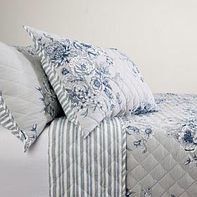 Emryn House Cotton Printed Quilt Set Full/Queen