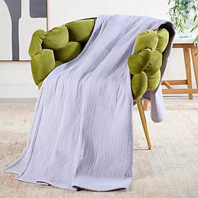 Emryn House Reversible 60" x 70" Cotton Gauze Throw