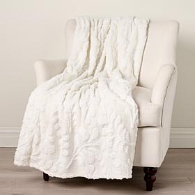 EmrynH Jacquard Fur Throw