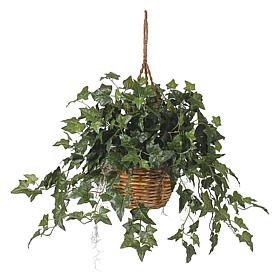 English Ivy Hanging Basket Silk Plant