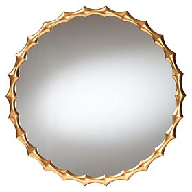 Everette Vintage Inspired Bamboo Accent Mirror