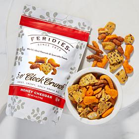 FERIDIES 4-pack 6 oz. 5 O'Clock Crunch Honey Cheddar Snack Mix Bags AS
