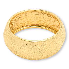 Fiorenza Stardust Glitter Finish Wide Band Ring
