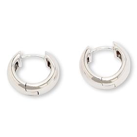 Fiorenza Sterling Silver Huggie Hoop Earrings