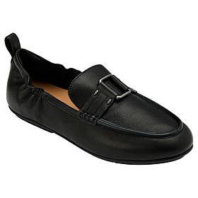 FitFlop Allegro Stud-Buckle Leather Loafers