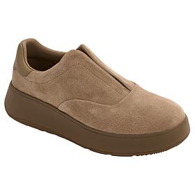 FitFlop F-Mode Leather/Suede Laceless Slip-On Sneaker