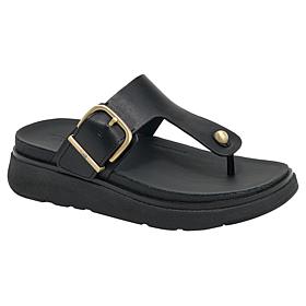 FitFlop Gen-FF Leather Buckled Toe-Post Sandals