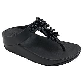 FitFlop Rumba Starburst Bead Metallic Toe-Post Sandal