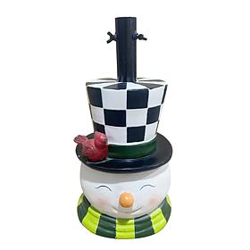 Fraser Hill Farm 14.5-in. Happy Snowman Christmas Tree Base for Art...