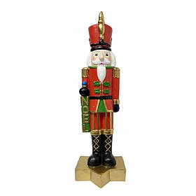 Fraser Hill Farm 3-ft. Flat Back Nutcracker Soldier with White LED ...