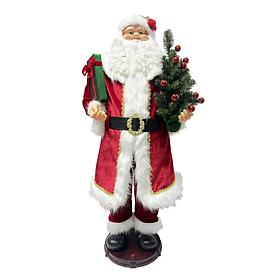 Fraser Hill Farm 4.9-Ft. Traditional Animated Musical Dancing Santa...