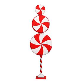 Fraser Hill Farm 6-Ft. Stacked Candy Musical Floor Lamp with 180 LE...