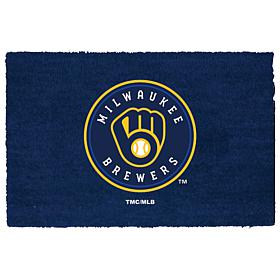 Full Team Color Coir Fiber Doormat with Vinyl Backing - Brewers