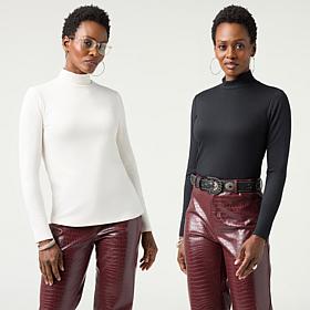 G by Giuliana 2pack Crew Long Sleeve Knit Top