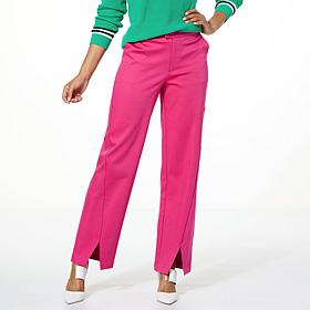 G by Giuliana Black Label High-Rise Woven Wide Leg Trouser