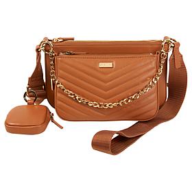 G by Giuliana Black Label Lamb Leather Multiset Crossbody - Basic