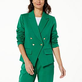 G by Giuliana Black Label Papa DePandi Collab Heart Blazer