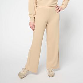G by Giuliana Diamond Knit Wide Leg Crop Pant