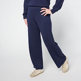 G by Giuliana Diamond Knit Wide Leg Crop Pant