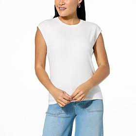 G by Giuliana Embellished Wide Shoulder Tank