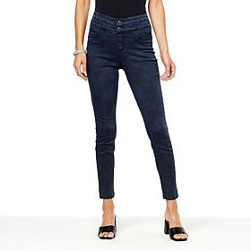 G by Giuliana G-Soft Denim Double-Button Pull-On Jegging